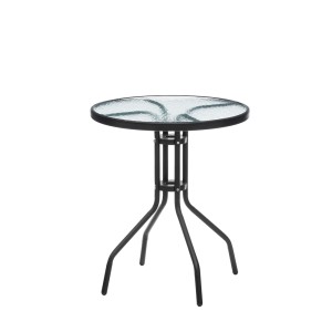 Sodo staliukas D60xH70 cm metalas/stiklas 4Living 604243