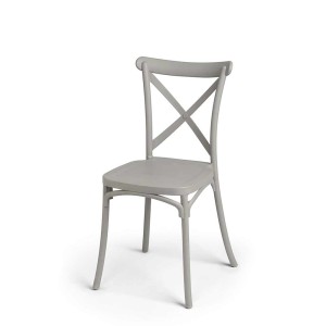 Kėdė plastikinė pilkos spalvos 46x44x82,5 cm Giftdecor 12067