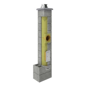 Kamino sistema 4 m SW su viena ventiliacine anga UNI-1 FI 200 Perfect