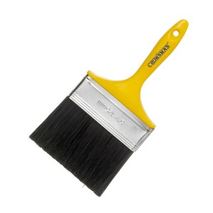 Teptukas plokščias juodų plaukų 125 mm (5") plast.rank. 1213850 Crownman canc