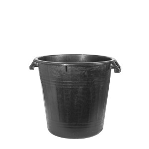 Kubilas nemaistinis juodas su rankenomis 50 l D45xH48 cm 64500 Italija STEFANPLA