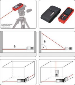 Lazerinis atstumo matuoklis su skaičiavimu 0.2-40 m YT-73126 YATO