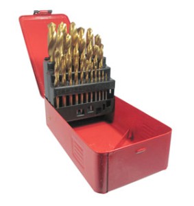 TITANIUM TWIST DRILL SET HSS 25PCS