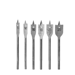 Grąžtai medžiui plunksniniai 6 vnt. 10-25 mm  0123606 113864-TIT