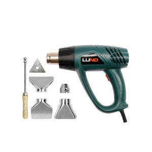 Fenas/orapūtė 2000W 70~550°C su priedais 79325 LUND