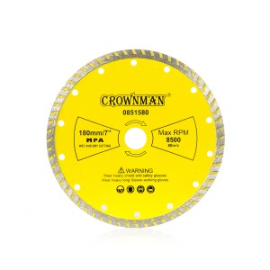 Diskas deimantinis turbo 3 žvaigžd. 180 mm 0851580 Crownman (25)