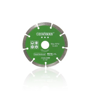 Diskas deimantinis segmentinis 3 žvaigžd. 115 mm 0853715 Crownman (50)