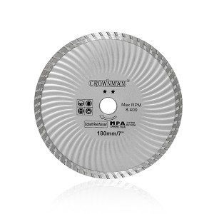 Diskas deimantinis turbo 2 žvaigžd. 180 mm 0852180 Crownman (25)  stb min500
