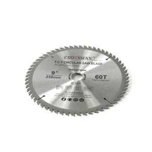 Diskas medžio pjovimo 230 mm 60 dantų PROFI 0861107 Crownman (12)