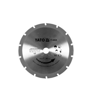 Diskas medžio pjovimo (su vinimis) 185/14T 20 mm YT-60628 YATO
