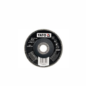 Diskelis šlifavimo lapelių metalui išgaubtas 125x22,2 mm  P40 YT-83292 YATO
