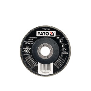 Diskelis šlifavimo lapelių metalui išgaubtas 125x22,2 mm  P80 YT-83294 YATO