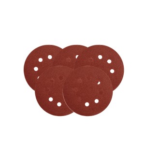 Diskeliai šlifavimo su skylutėmis lipnūs 125 mm P80 5 vnt. YT-83453 YATO