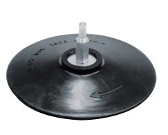 Padas šlifavimo guminis lipnus 125 mm su ašele 08312 lstb