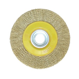 Šepetys šlifavimo diskinis žalvarinis su skyle 125 mm 0891125Crownman (1) canc