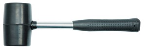 RUBBER MALLET WITH STEEL HANDLE 1000G