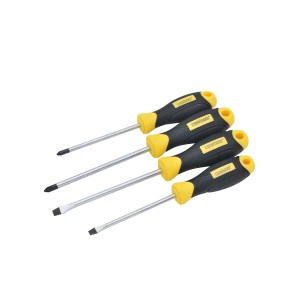 Atsuktuvai 4 vnt. gumuota rankena CR-V 0606004 Crownman
