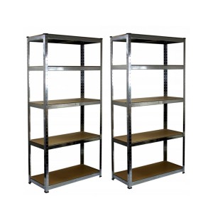 Lentynos metalinės 2 vnt. 180x90x30 cm 5 lentynos max 175 kg GWI0885