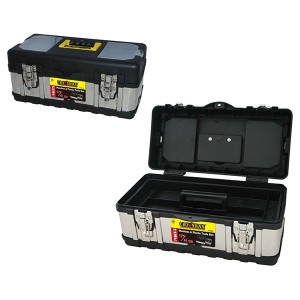 Dėžė įrankiams metalinė/plastikinė 17" 410x215x183 mm 0018037 Crownman (1)