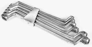Raktai kilpiniai-išlenkti 6 vnt. 6-17 mm CLIP 52560 Indija lstb