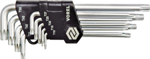 Raktai TORX 9 vnt. T15-T55 SECURITY 56478