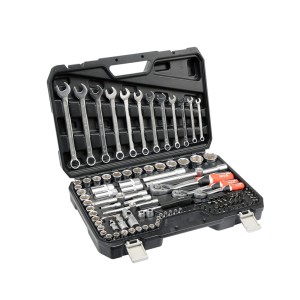 Galvučių ir raktų rinkinys 1/4" 3/8" 1/2" 111 vnt. Cr-V YT-38831 YATO