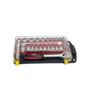 Galvučių ir antgalių rinkinys 27 vnt. 10-32 mm 340274 PROFI