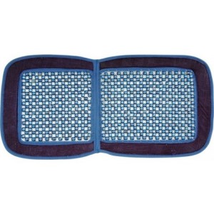 Masažuoklis AUTO veliūrinis granato spalvos 84103