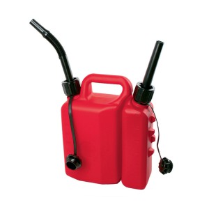 Kanistras kurui ir tepalui plastikinis 1,5L+3,5L raudonas PRO Italija 7030(12)