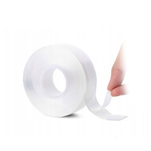 Juosta dvipusio lipnumo skaidri nano PU 1 m x 30 mm x 2 mm 24050