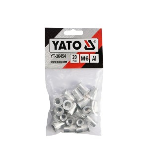 Kniedės aliumininės srieginės M6 20 vnt. YT-36454 YATO