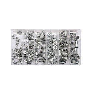Kniedės aliumininės srieginės M3-M10 150 vnt. YT-36460 YATO