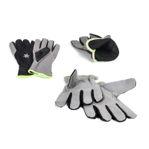 Pirštinės žieminės sintetinės odos su Fleese pamušalu 10" 71001W/GR (12)