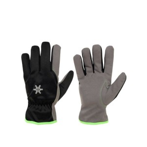 Pirštinės žieminės sintetinės odos su Fleese pamušalu 10" 71001W/GR (12)