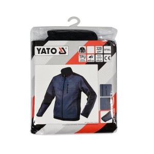 Striukė SOFTSHELL juoda-t.pilka XXL dydis YT-79544 YATO