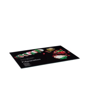 Lentelė pjaustymo 40x30x0,4 cm stiklinė, juodos spalvos 5Five 189631