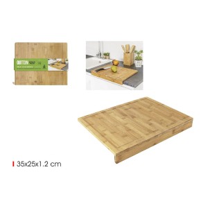 Lentelė pjaustymo 35x25x1,2 cm bambukas, prailgintas kraštas Quttin BQ0101867856