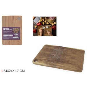 Lentelė pjaustymo 34x24x2 cm akacijos mediena Quttin BQ01011576421