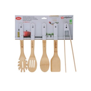 Virtuvės įrankiai bambukiniai 5 vnt. Alpina 871125226754