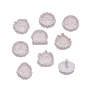 Formelės/antspaudai sausainiams 8 vnt plastikiniai 5Five 209698