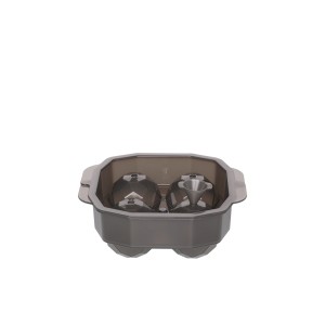Forma ledukams, silikoninė 4 vietų Diamond Maku 649045