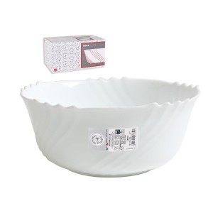 Dubuo salotoms D23x10 cm baltas opal stiklas Bormioli 211402879-1