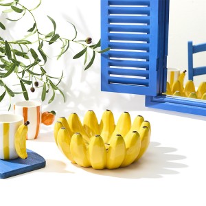 Dubuo vaisiams keramikinis D25 Bananas Home Deco KA0823
