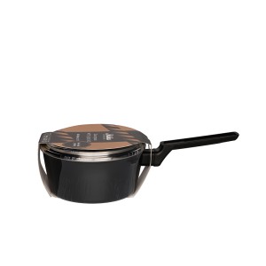 Puodas su dangčiu D16 cm 1,7 l kaltinis aliuminis Maku 639647