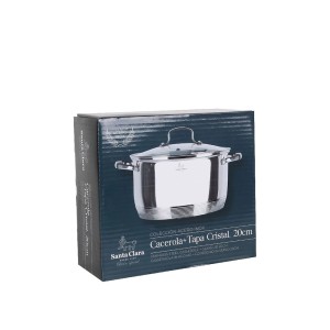 Puodas su dangčiu D20 cm nerūdijantis plienas Santa Clara MKT56187