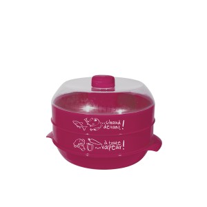 Garų puodas mikrobangų krosnelei dviejų aukštų 2,4 L Cook Concept KC2155