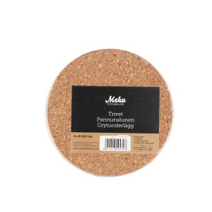 Padėklas karštiems indams kamčiamedžio D19 cm 2 vnt MAKU 319439