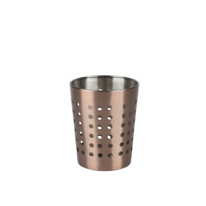 Dėklas stalo/gaminimo įrankiams D10xH12 cm rose gold Urban Living 30603