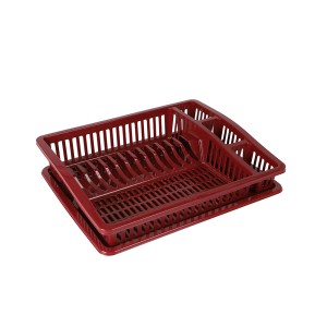 Džiovykla indams 46x37x9,5 cm plastikinė, raudona Urban Living 43223