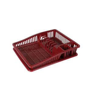 Džiovykla indams 38,5x31x8 cm plastikinė, raudona Urban Living 43219